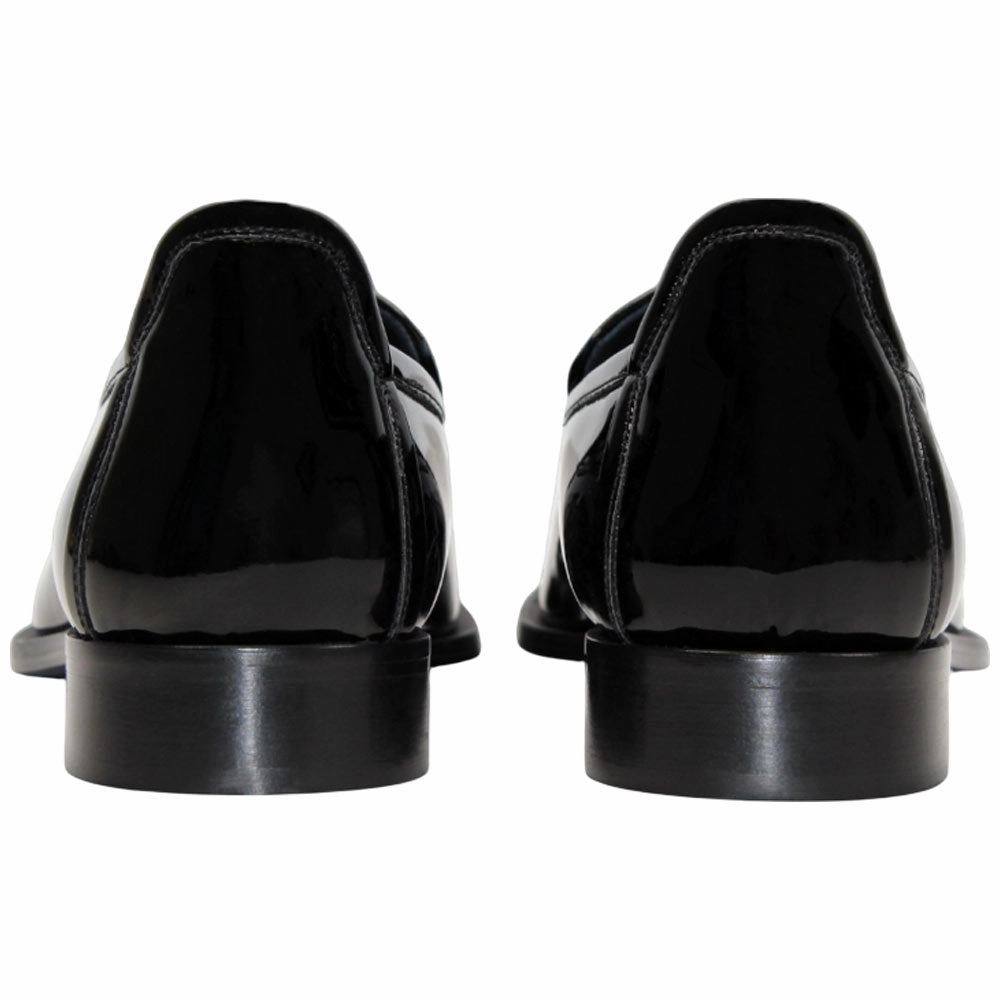 Jordan Low Golf Shoes Duca Fano Black Genuine Italian Patent Leather Tassel Loafer Shoes