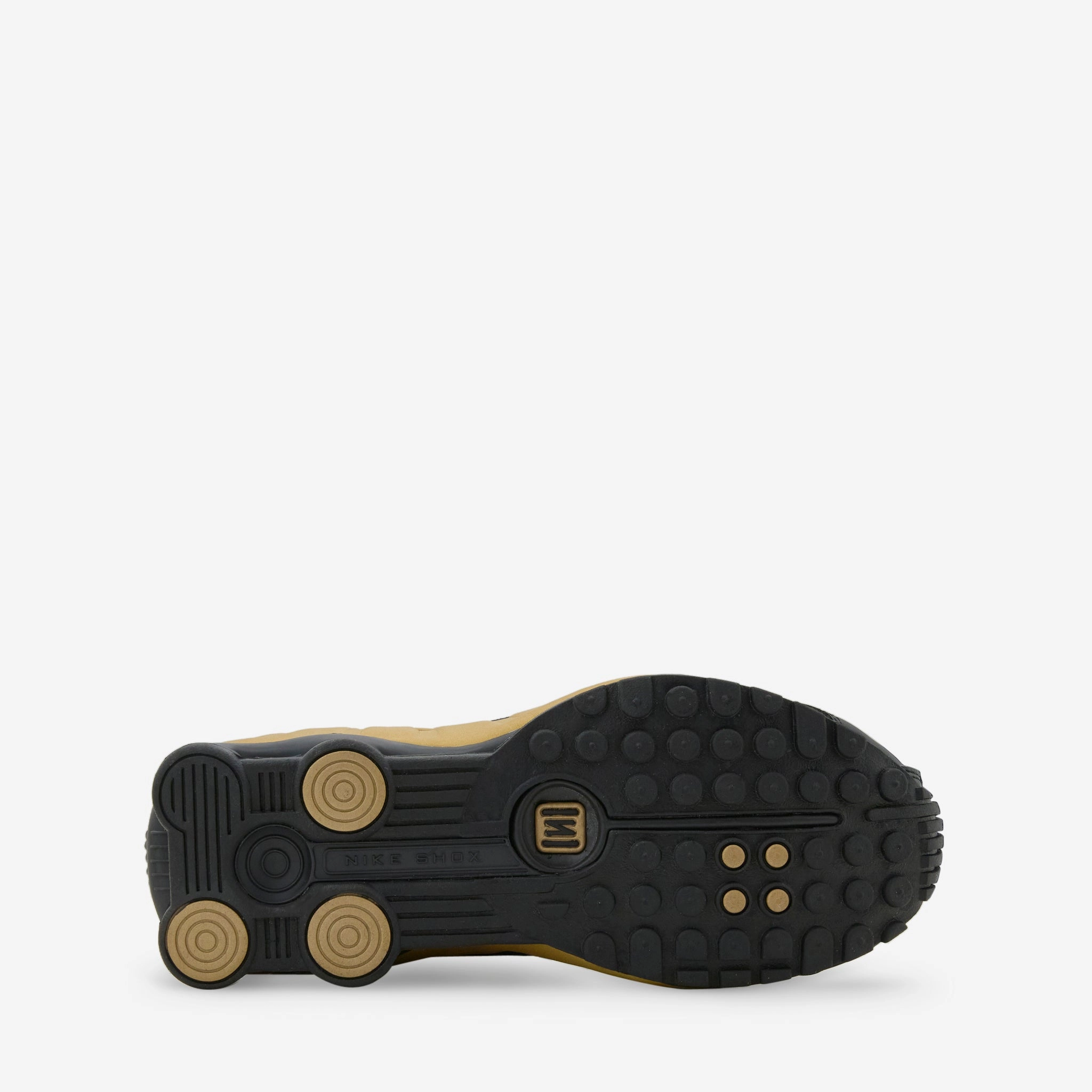 Women's Shox R4 Black | Metallic Gold | Metallic Silver Build Your Own Nike Shoes