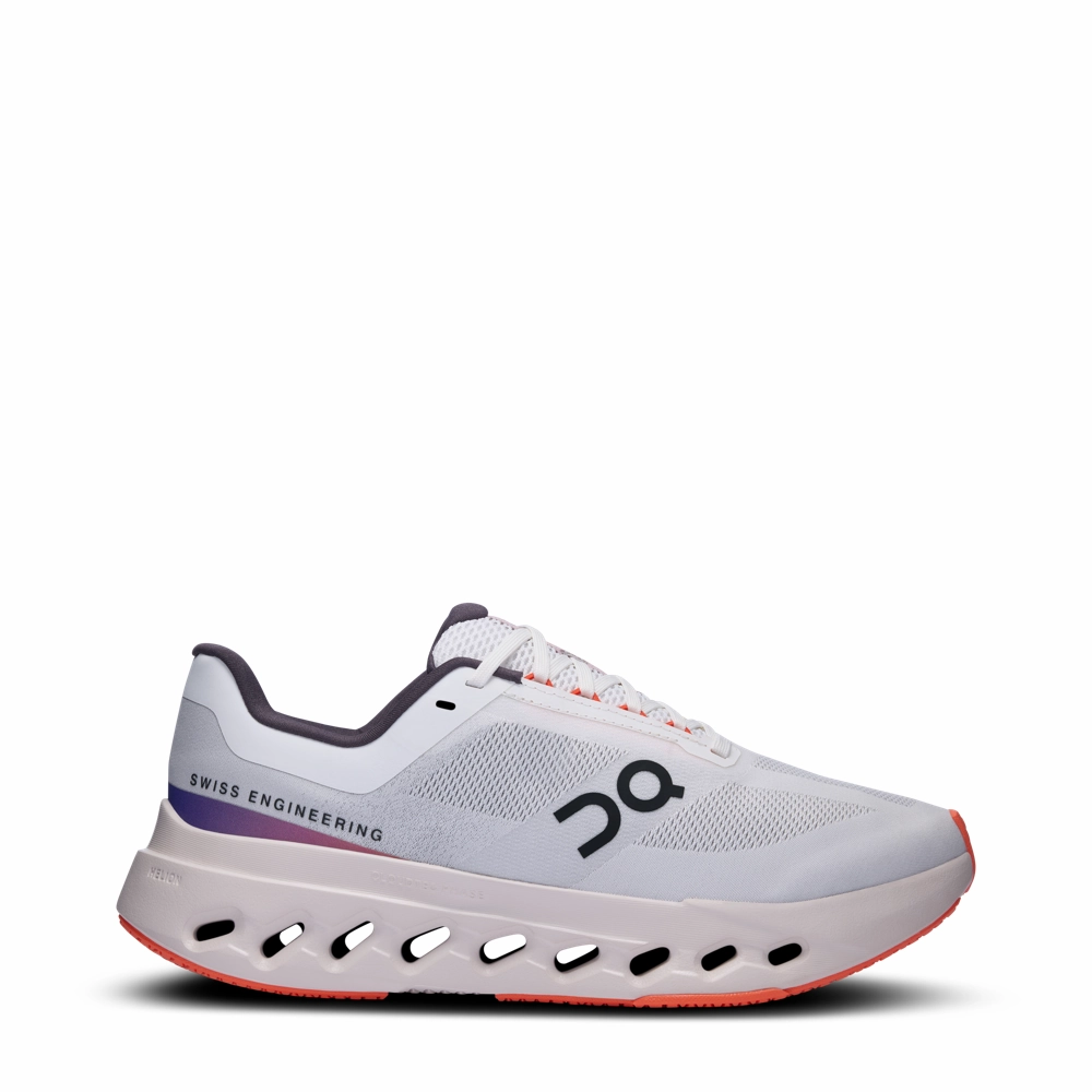 Zegama 2 Trail Running Shoes On Women's Cloudsurfer Next Sneaker in White/Flame