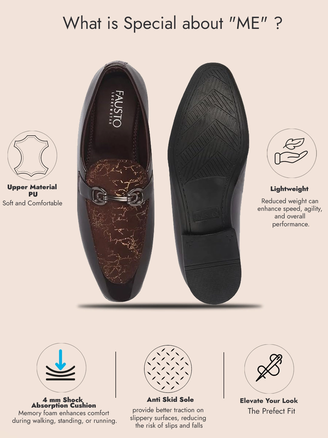 Men Brown Velvet Patent Leather Horsebit Buckle Ethnic Slip On Shoes|Party Shoe|Office Shoe|Anti Skid Sole Dunk Low Casual Shoes