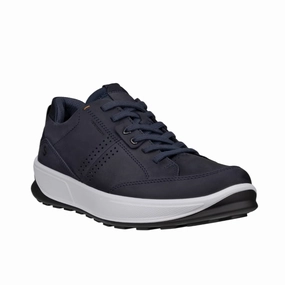 Warm Waterproof Walking Shoes Ecco Mens Trainer Byway 2.0 Casual Basic Marine