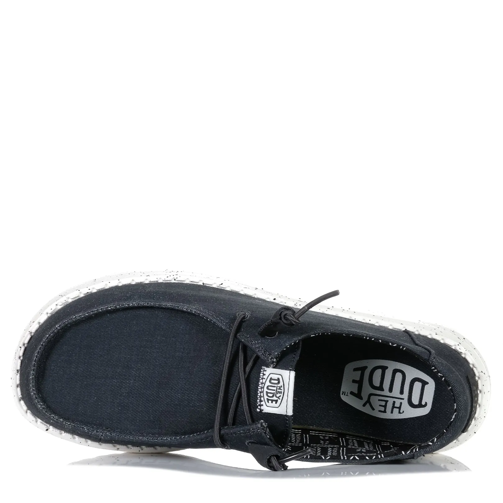 For Walking All Day  Walking Hey Dude Womens Wendy Stretch Canvas Black