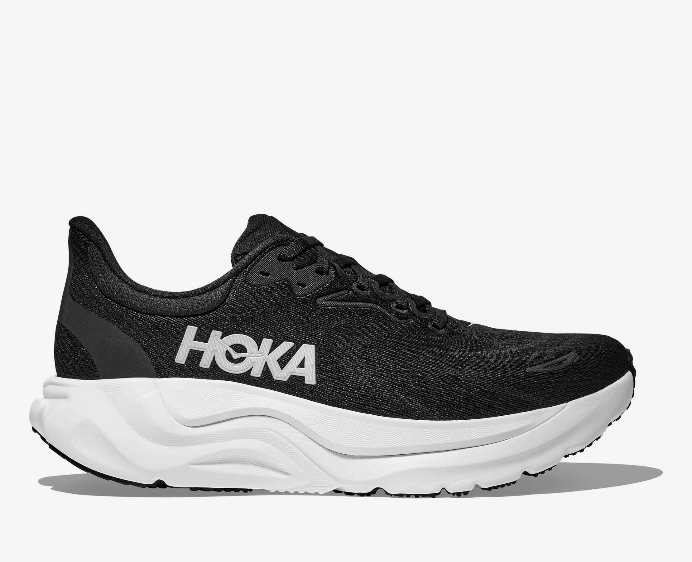 Men's HOKA Arahi 8 Running Shoe in Black | White Best Running Shoes For People With Shin Splints
