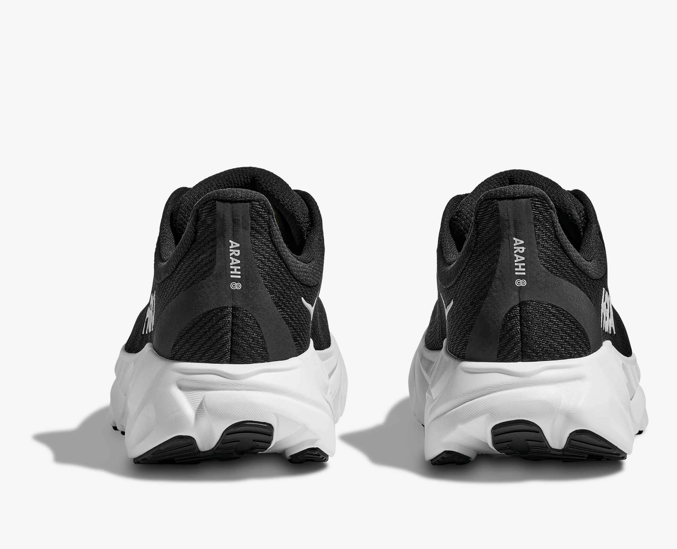 Men's HOKA Arahi 8 Running Shoe in Black | White Minimalist Running Shoes