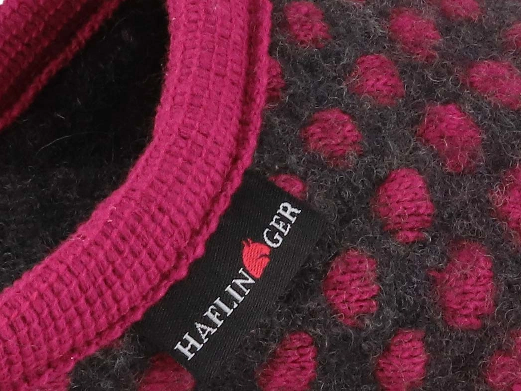 HAFLINGER Women Felt Slippers 'Flair Fun', fuchsia Longhorn Slippers