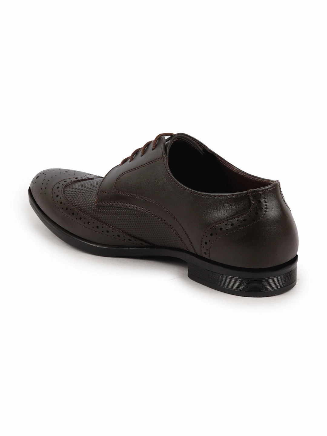 Men Brown Formal Office Party Genuine Leather Lace Up Brogue Shoes Best Narrow Hiking Boots