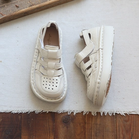 Women Summer Casual Hollow Plaited Leather Sandals Biking Sandals