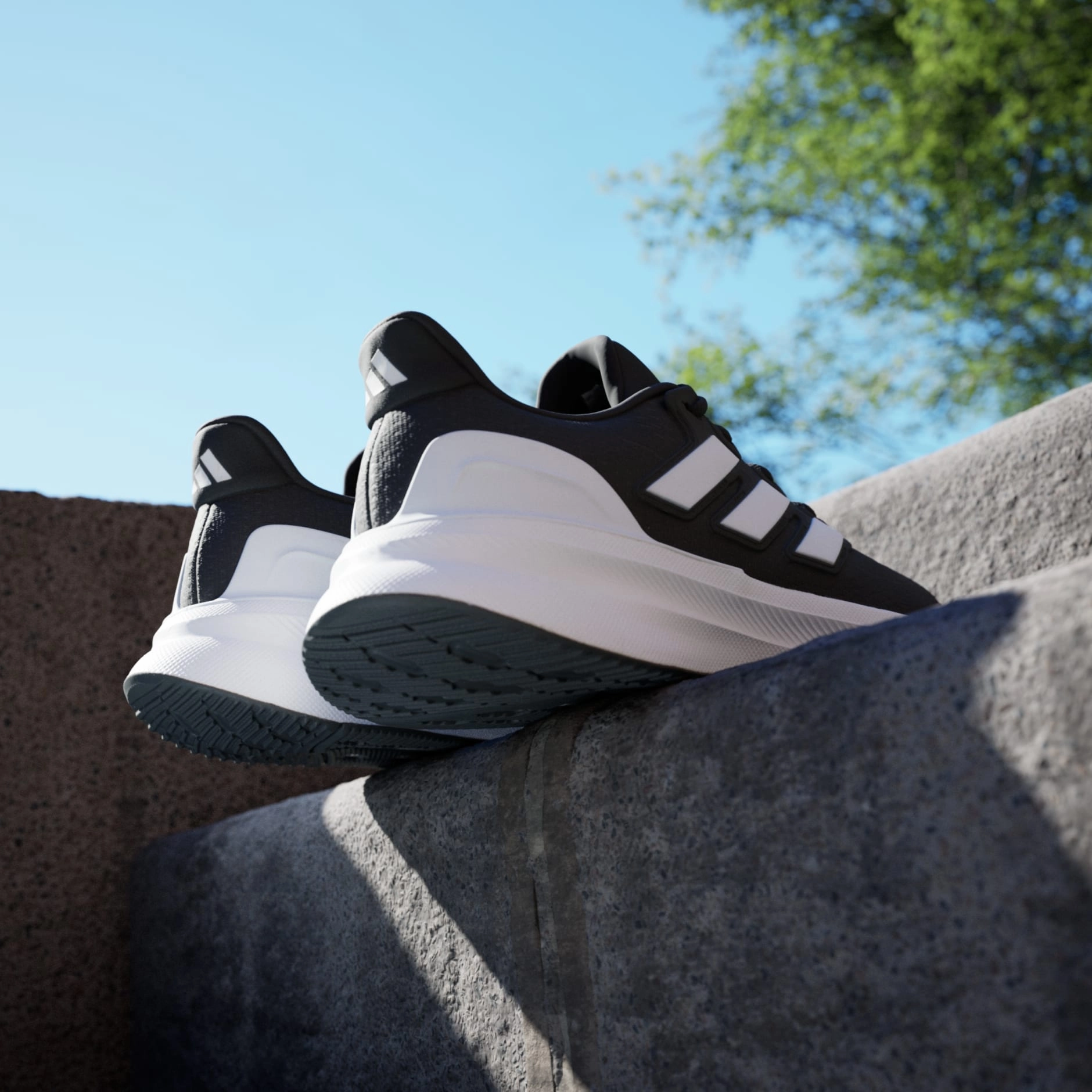 Asics Running Shoes Adidas Men's Ultrarun 5 Black/White Running Shoes