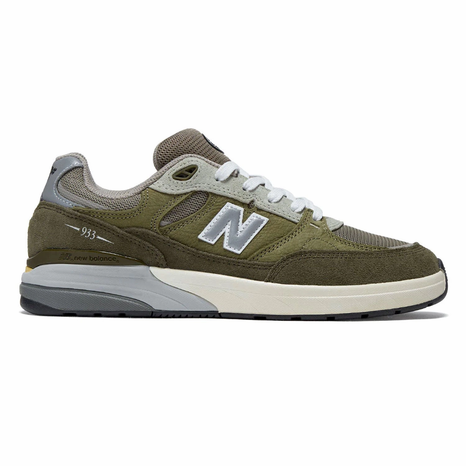 New Balance Numeric Skateboard Shoes Andrew Reynolds 933 Olive Viral Skate Shoes