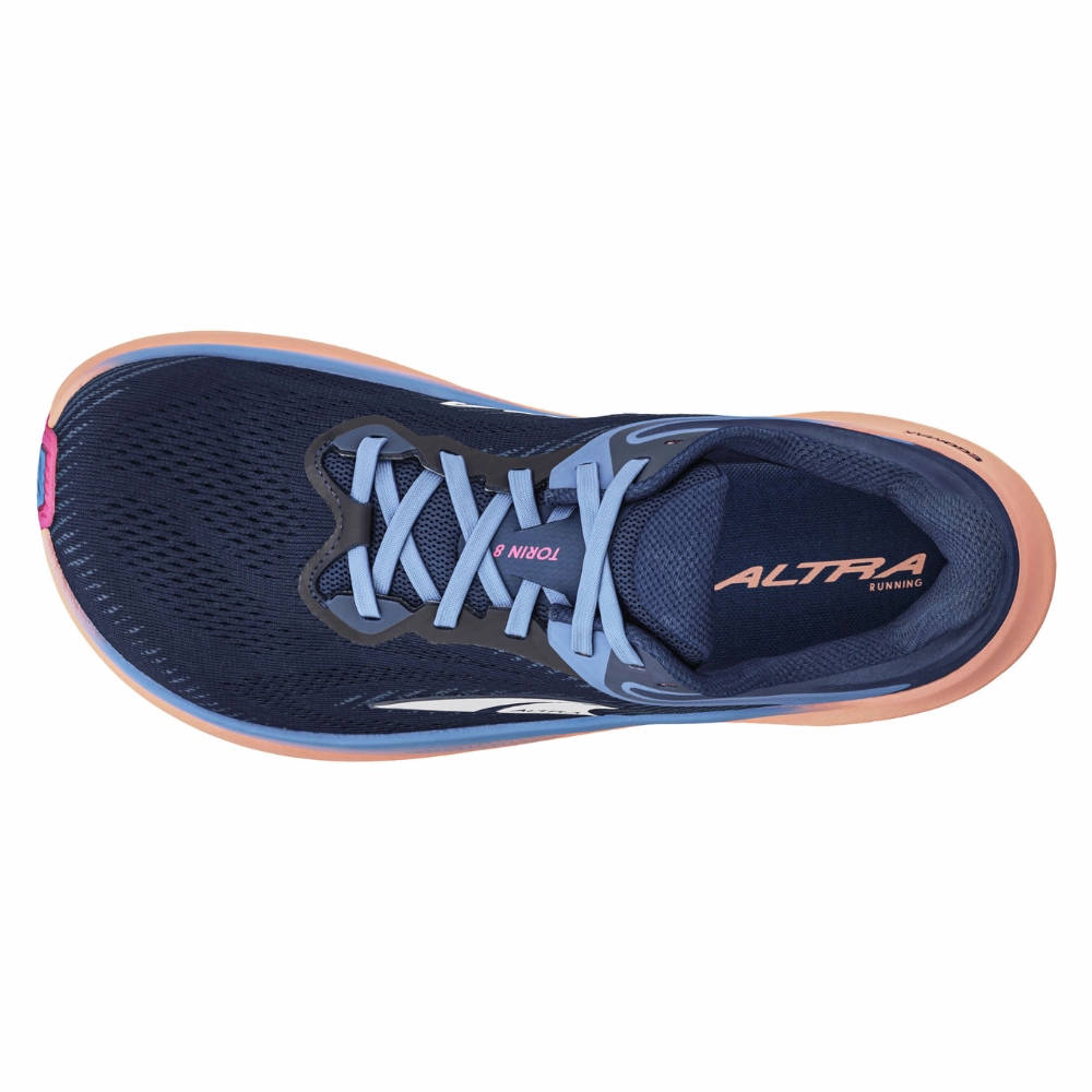 Best Shoes For Marathon Running Altra Torin 8 Navy Running Shoe (Women's)