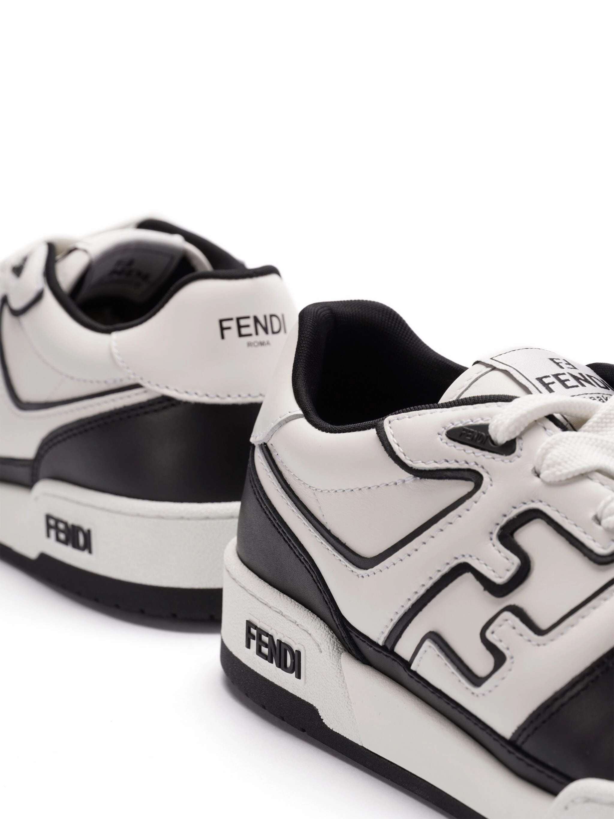 FENDI Lace-Up Match Sneakers for Men - SS25 Sneakers Dunks