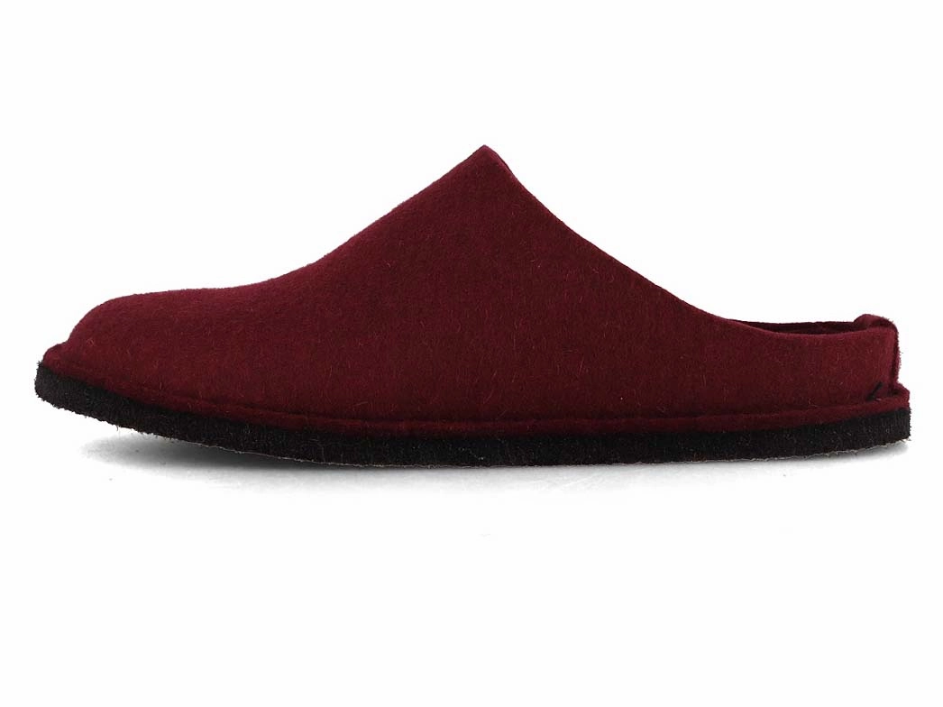 HAFLINGER Women Felt Slippers 'Flair Soft', bordeaux Slippers Plush