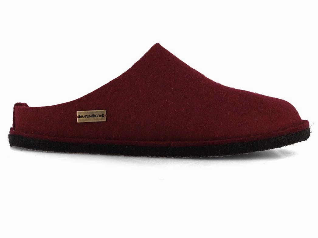 Aldi Slides HAFLINGER Women Felt Slippers 'Flair Soft', bordeaux