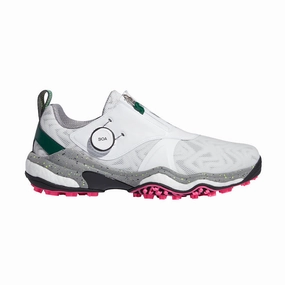 Waterproofing Wool Shoes ADIDAS CodeChaos BOA Men's Spikeless Shoes (White/Green/Pink)