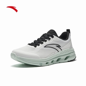 New Badminton Shoes ANTA Men Cushioning Super Store Running Shoes -Papyrus White Kasut Larian/Kasut Joging Lelaki)