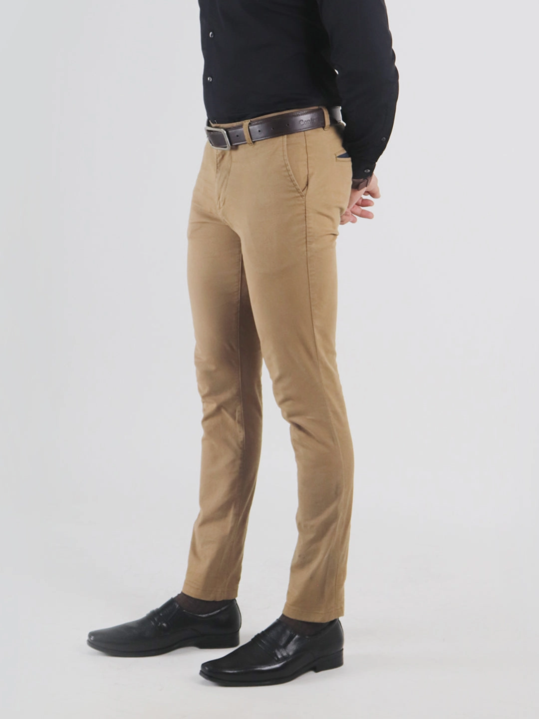 Men Black Formal Office Genuine Leather Pointed Toe Slip On Shoes with Comfort EVA Pad Insole Five Ten Anasazi High-top Climbing Shoe