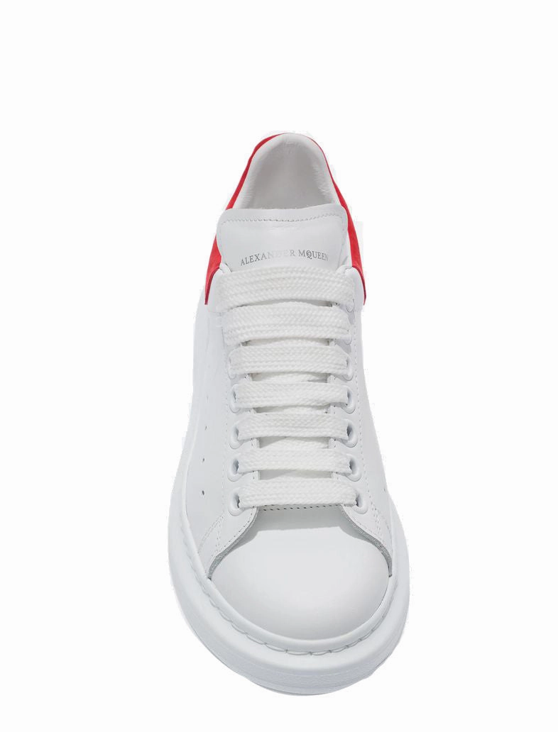 ES Sneaker Suede Tab, Crimson Red Platform High Top Sneakers