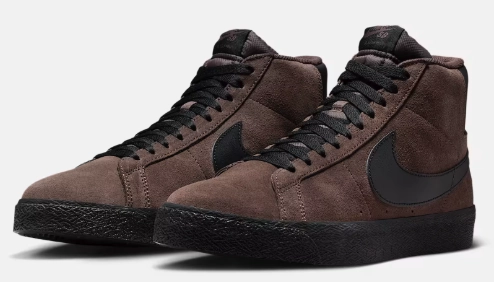 Nike SB - Blazer Mid Shoes | Baroque Brown Black Nike Lebron Witness Vii Basketball Shoes