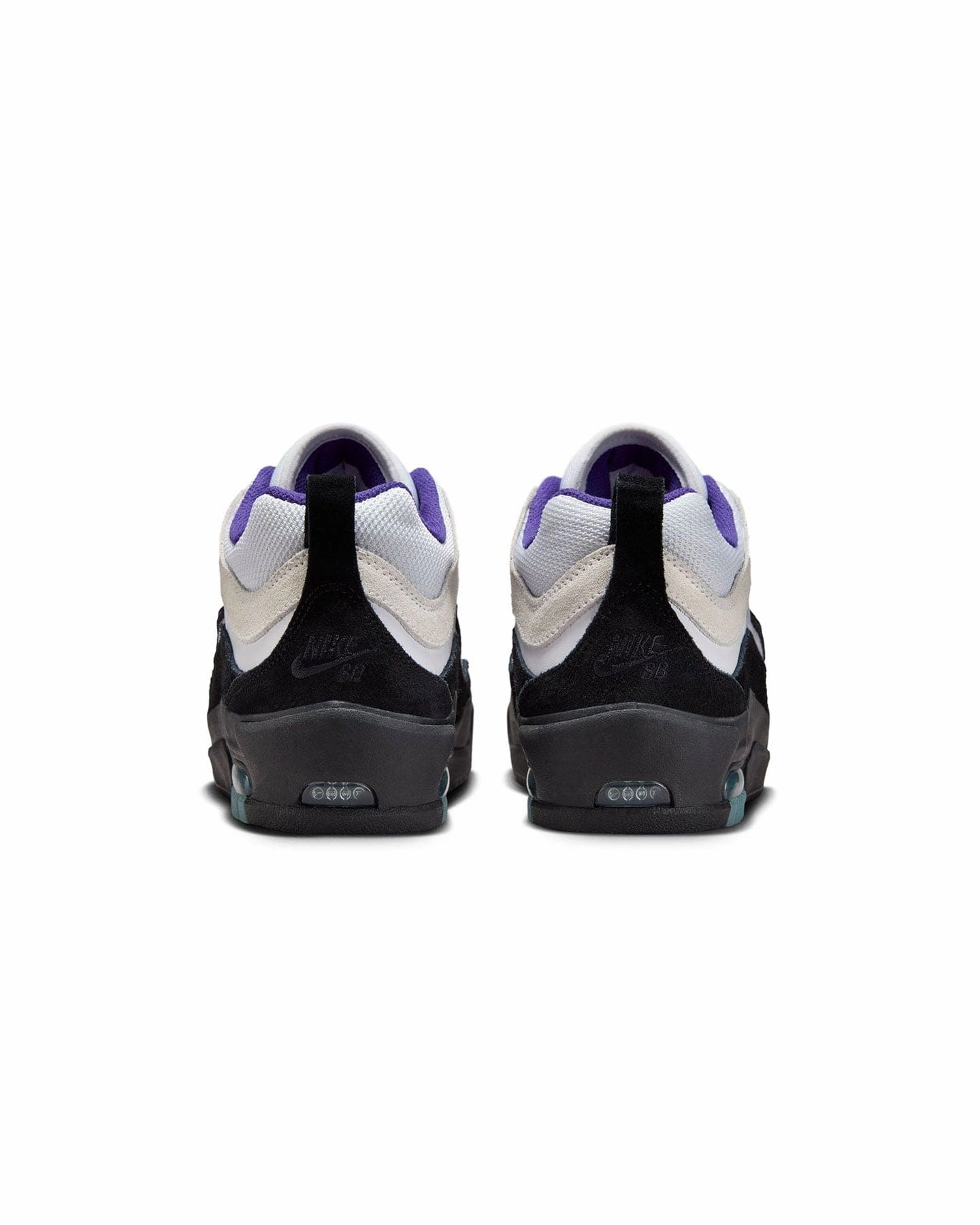 Nike Shoe Sizer Nike SB Air Max Ishod - White / Black - Court Purple
