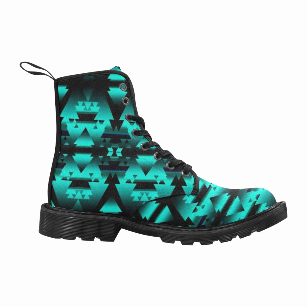 Pus N Boots Dark-Teal-Winter-Camp Boots for Women (Black)