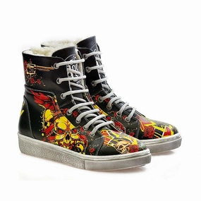 Old School Rock Music Short Boots WJAS124 Boots Repair