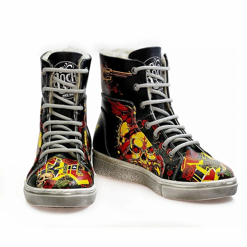 Old School Rock Music Short Boots WJAS124 Givenchy Shark Lock Boots