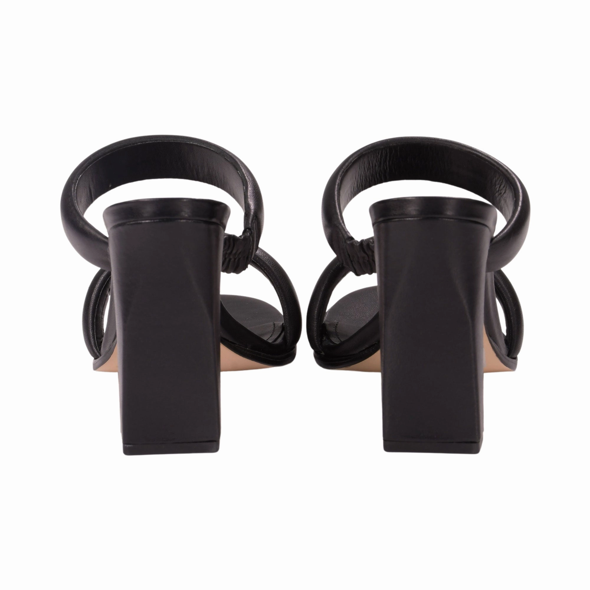 Schutz Women's Black Miele High Heel Deri Straps Leather Sandal Ancient Greek Sandals