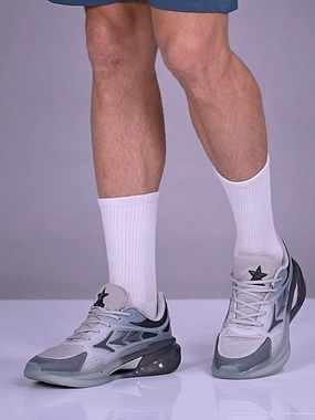 Nike Air Cross Trainer 3 Low Casual Shoes FAUSTO Men Grey Sports Running Sneakers|Memory Cushion And Anti-Skid Bounce Back Phylon Sole|All Day Comfortable Walking Shoes|Gym And Training Shoes