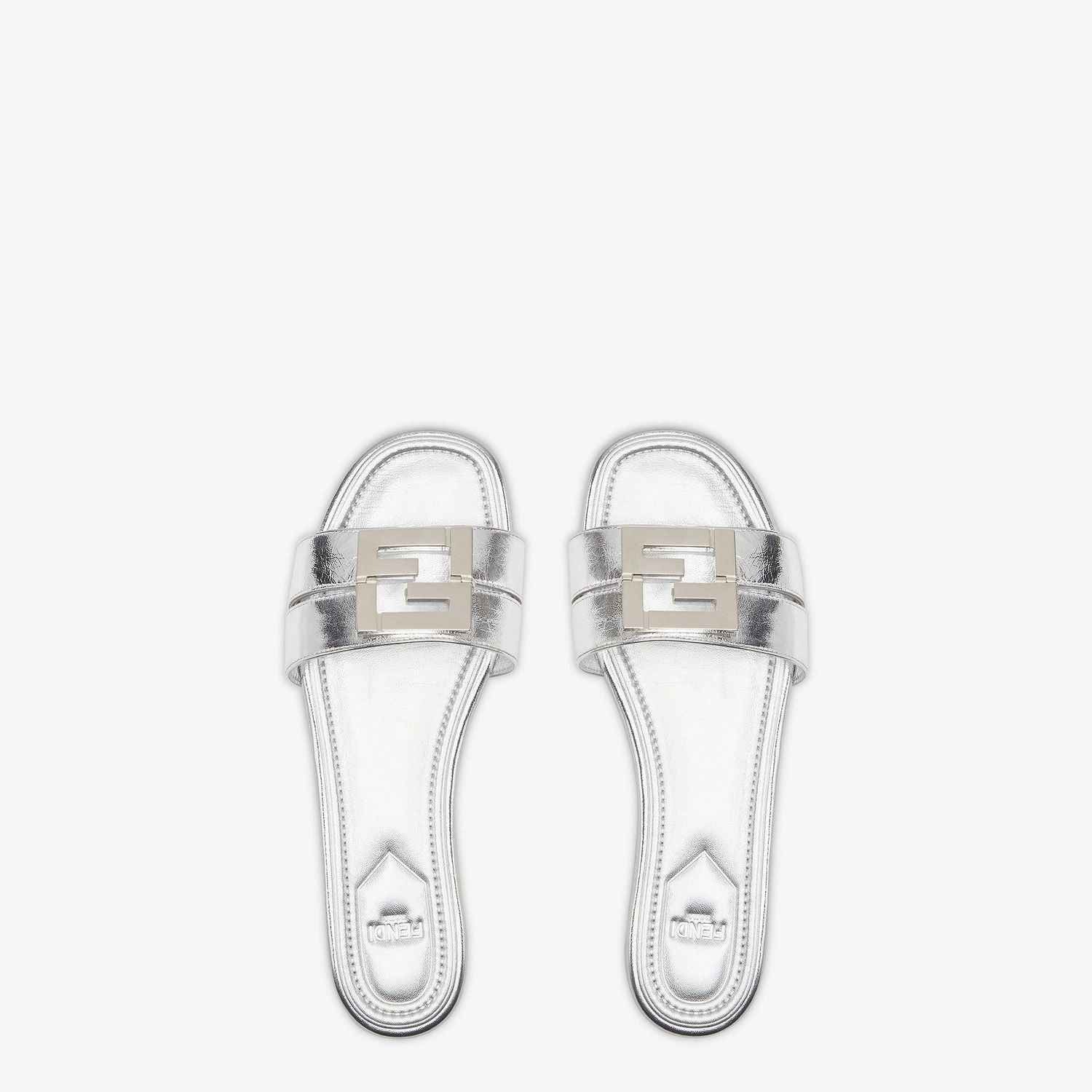 FENDI Leather Baguette Slippers 55 MM for Women Mou Campfire Slitters