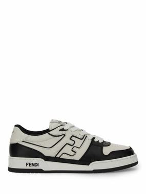 FENDI Leather Logo Match Sneakers for Men Ballet Shoes Sneakers