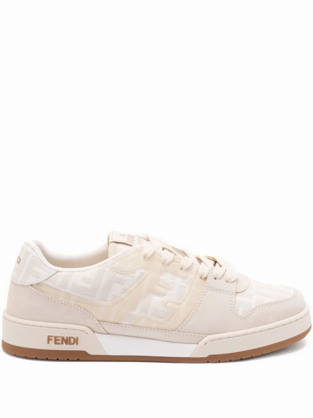 FENDI Match Low-Top Sneakers Tan Sneakers