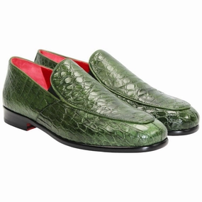 Fennix of Italy Genuine Alligator Skin EASTON Green Trendy Loafers (US Men Size) Sorel Hiking Boots Waterproof
