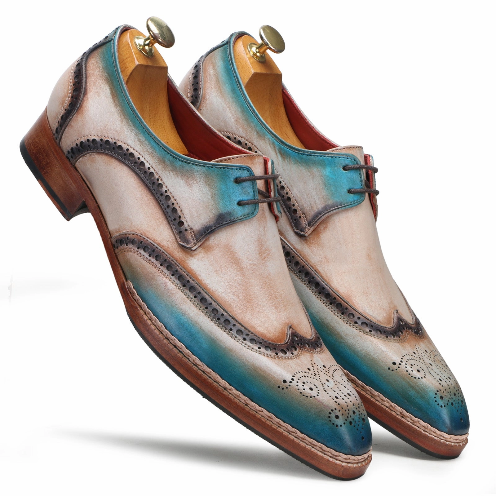 Escaro Royale Handmade Premium Derby Shoes (Gilardo, Grey) Best Hiking Boots Brand