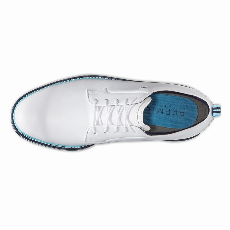 Waterproofing Wool Shoes FOOTJOY Packard LX Legends Series LE Men's Spiked Shoes (Carolina Blue)