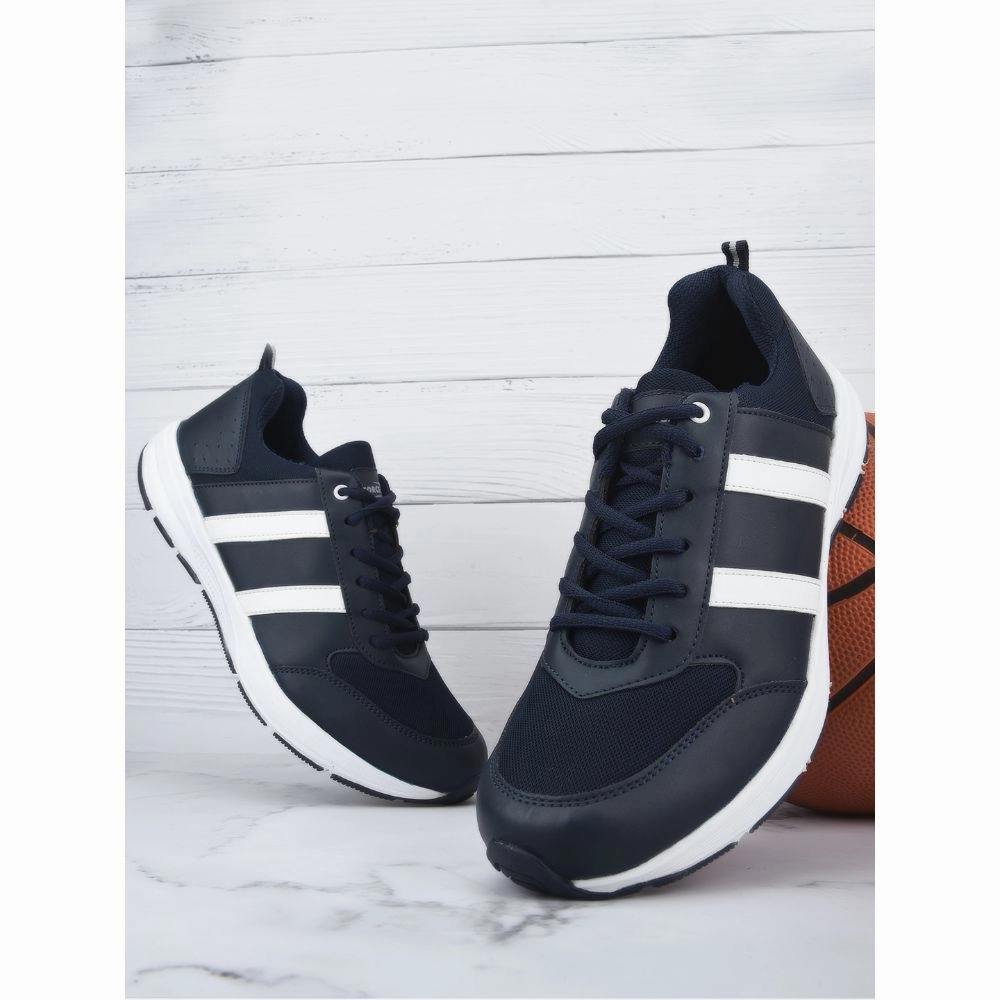 Pokemon Crystal Running Shoes Force 10 Sports Lacing Shoes For Men (N.Blue) LB46-SNE By Liberty