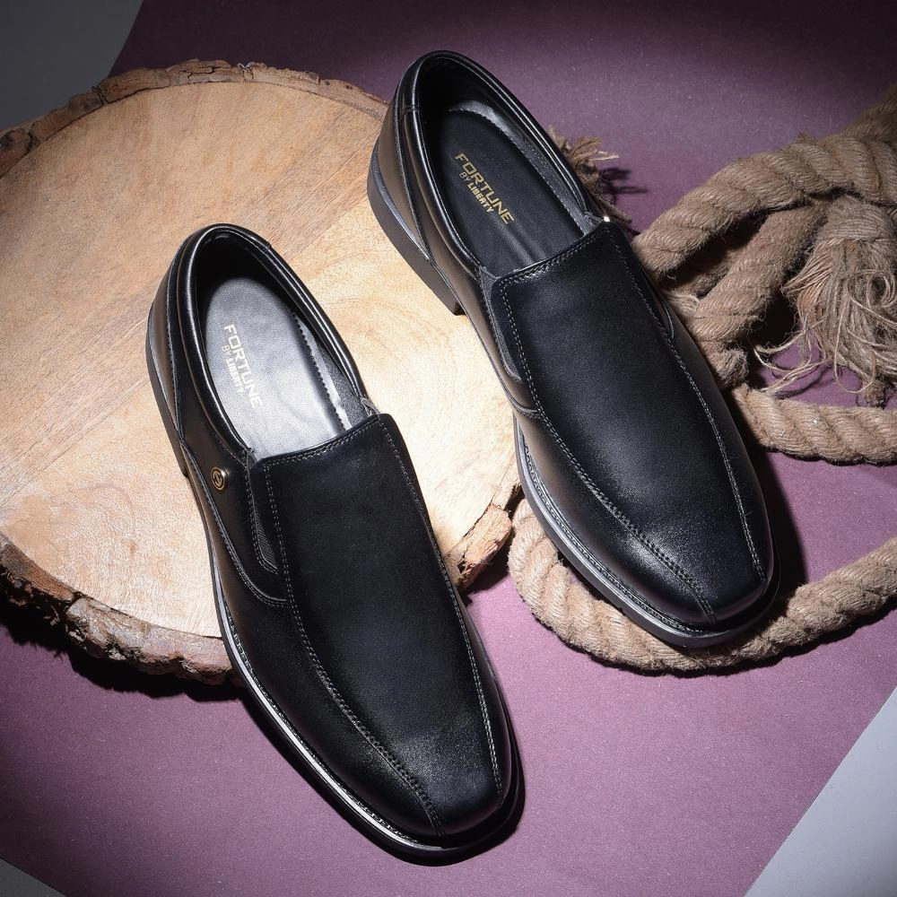 Shoes Casual Shoes Fortune By Liberty Mens ECO-4E Black Casual Non Lacing Shoes