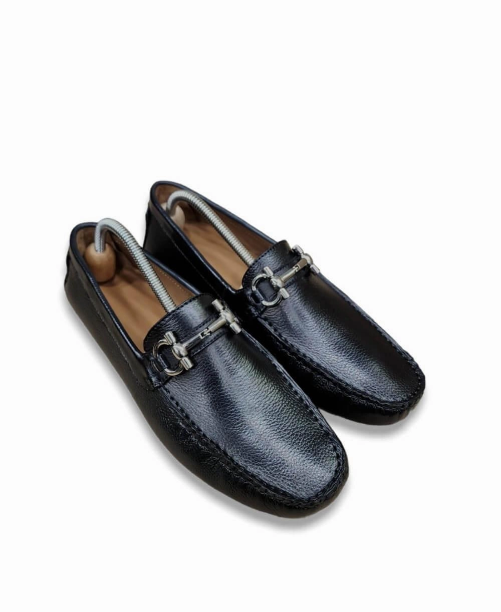 Black Hiking Shoes ROYAL MILD DRIVING LOAFERS