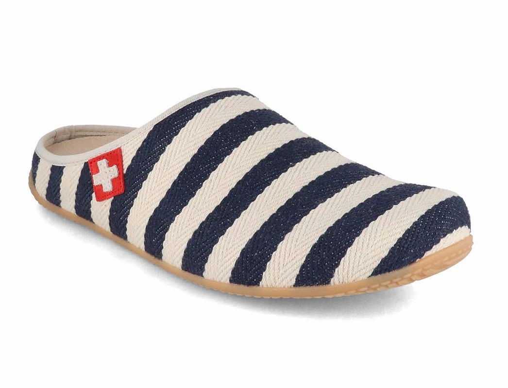 Cat Paw Slippers Living Kitzbhel Women Slippers 'Stripes', riviera
