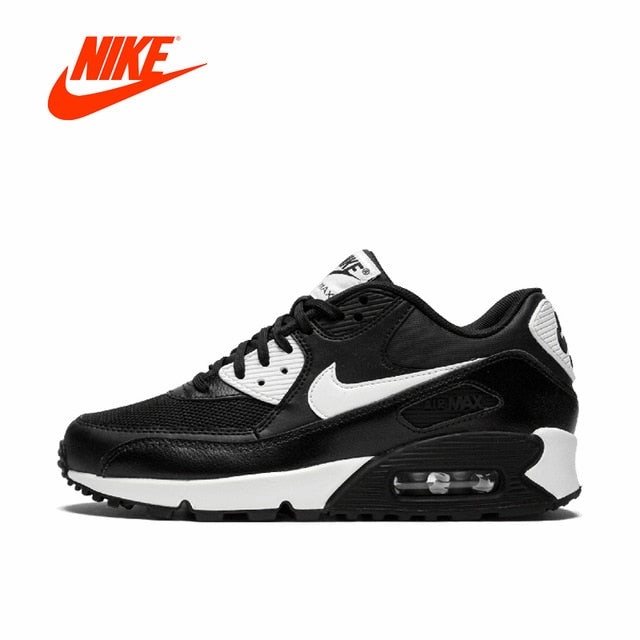 Nike Work Shoes Non Slip NIKE AIR MAX 90 ESSENTIAL Women's Running Shoes Outdoor Jogging Stable Breathable gym Shoes 2018 Winter Athletic Sneakers Low