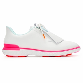 With Wide Toe Box Gallivan2r G/lock Saddle Golf Shoe Golf G/Fore Women's Gallivan2r Kiltie Golf Shoes - Snow/Multi