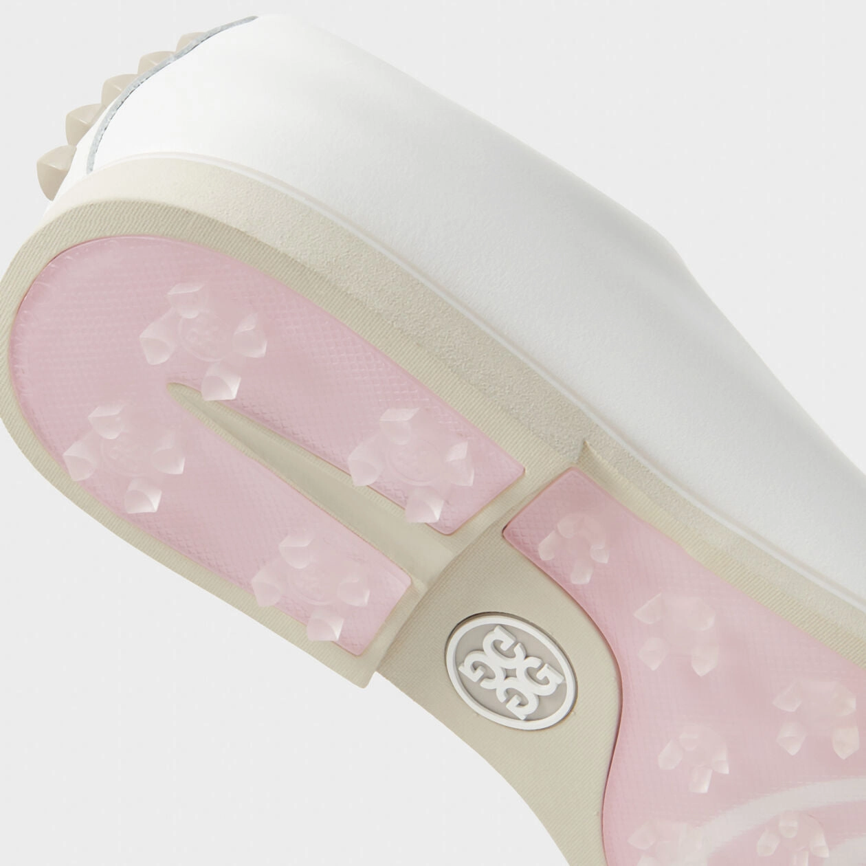 G/Fore Women's Gallivanter Leather Stud Cap Toe Golf Shoes - Stone Fuel Golf Shoe