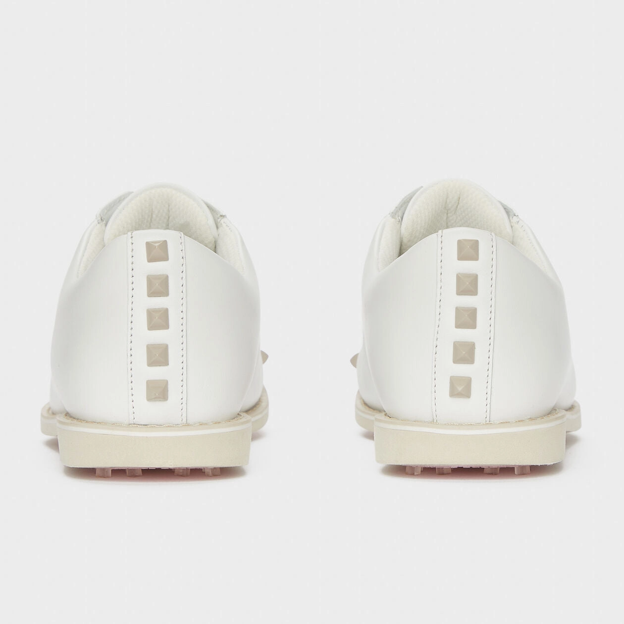 Wide Golf G/Fore Women's Gallivanter Leather Stud Cap Toe Golf Shoes - Stone