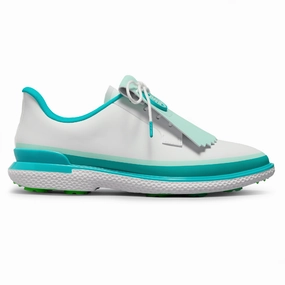 Mc80 Spikeless Golf Shoes G/Fore Women's Tuxedo Stripe Gallivan2r Kiltie Golf Shoes - Siren