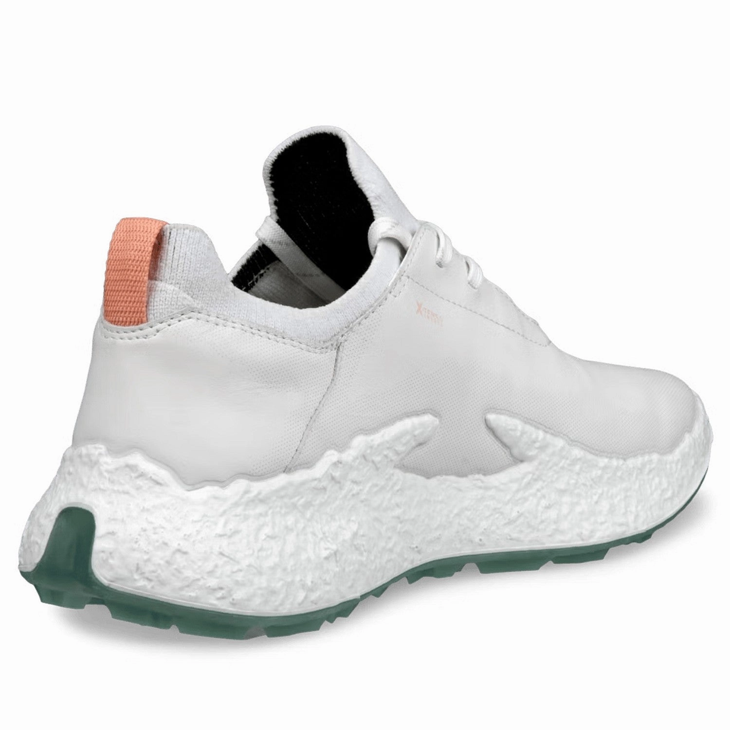 ECCO Golf Ladies Biom H5 Golf Shoes - White/Sedum Green No Tie Golf Shoes