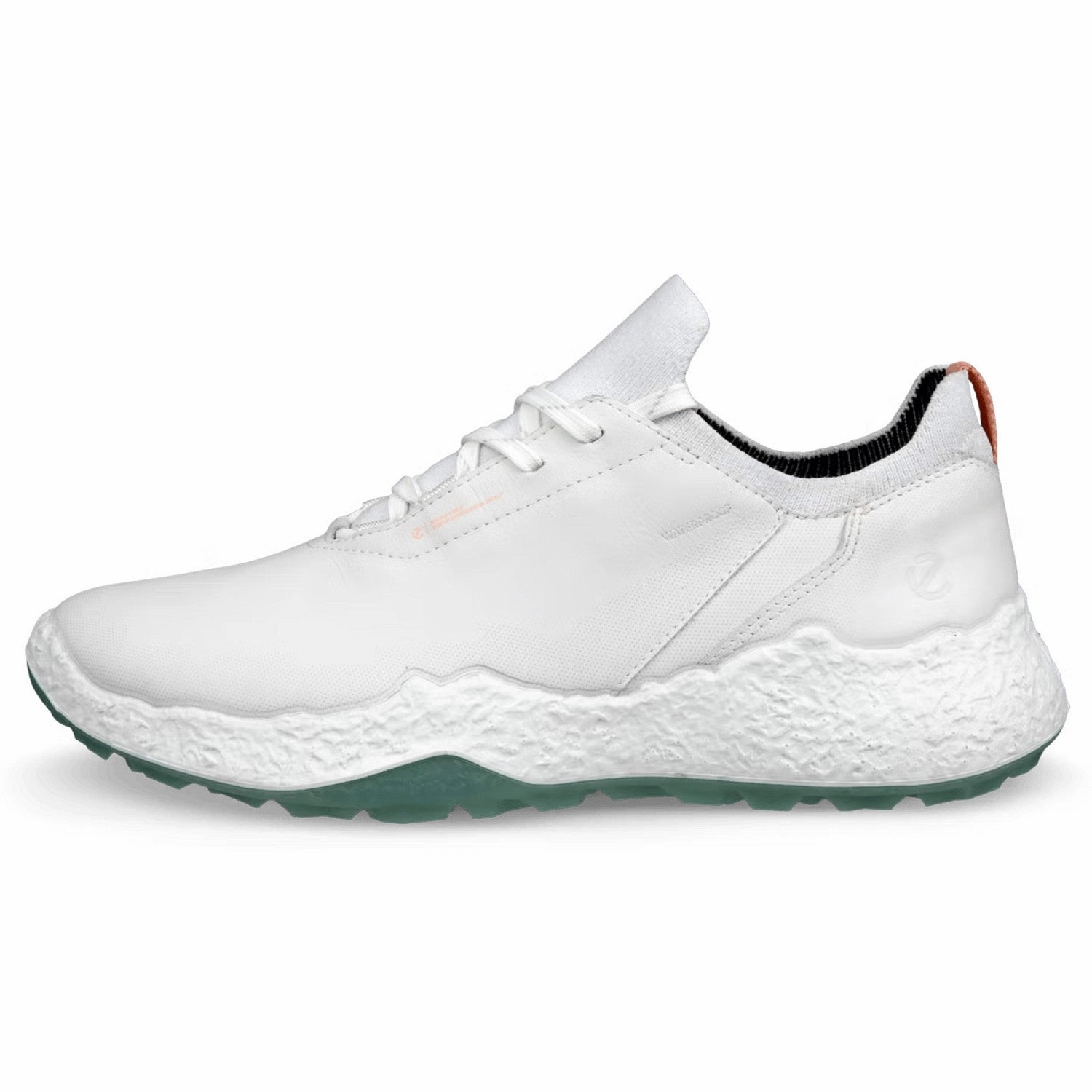 ECCO Golf Ladies Biom H5 Golf Shoes - White/Sedum Green Golf Shoes Saddle