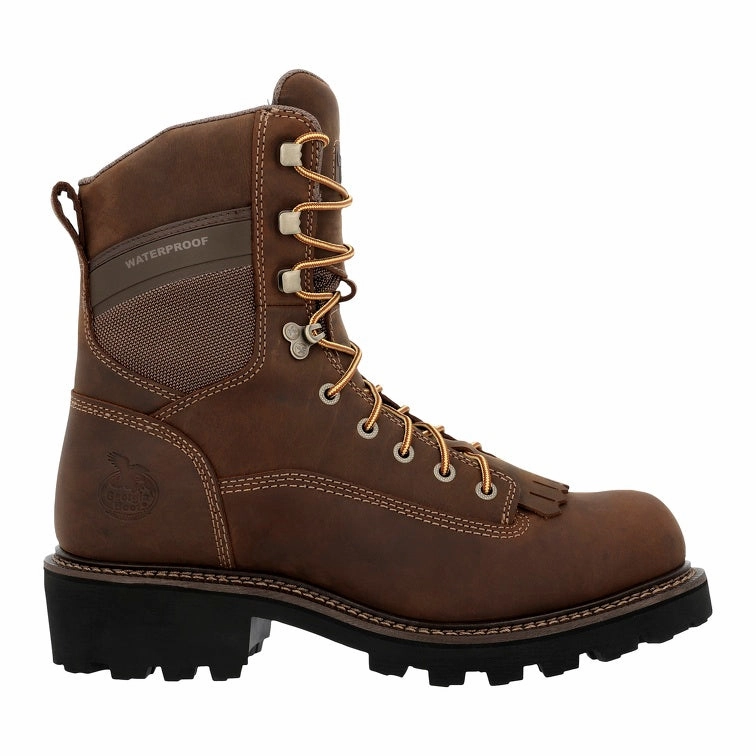 Georgia Boot Core 37 9" Scalloped Heel Waterproof Logger Work Boot GB00717 Best Running Waterproof Shoes