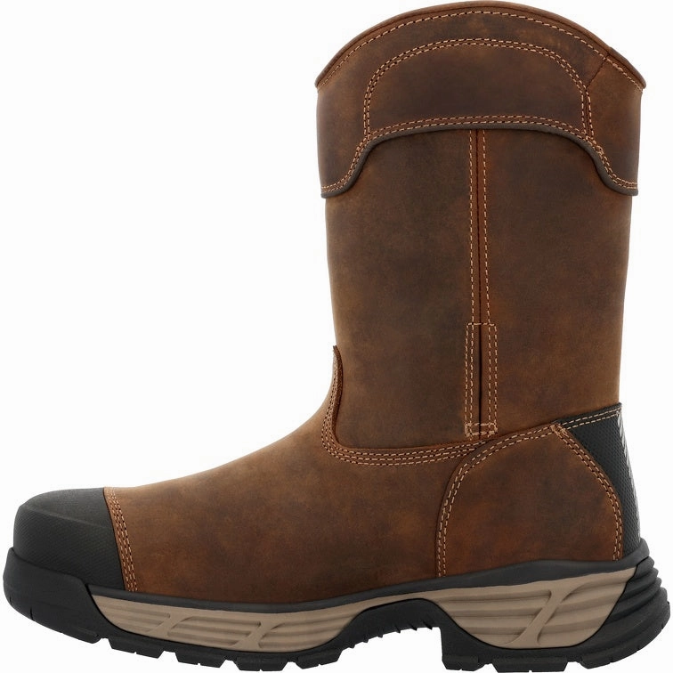 Georgia Boot DuraBlend Edge Waterproof Alloy Toe Pull-on Work Boot GB00664 Best Wide Waterproof Shoes