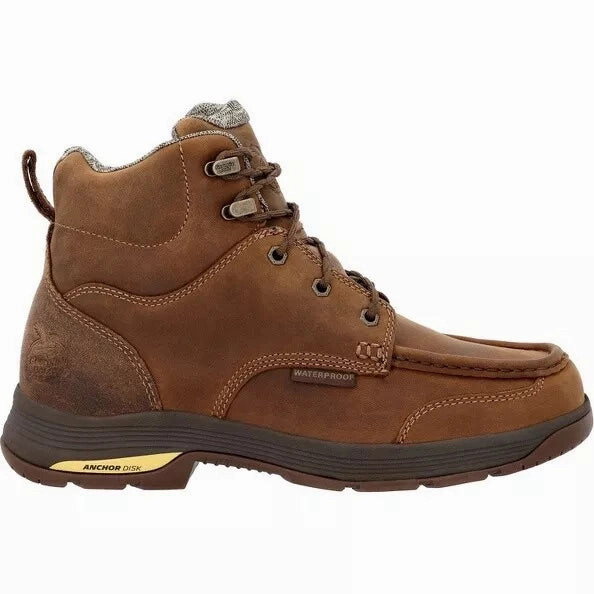 Georgia Boot Men's Athens Superlyte Moc-Toe Waterproof Work Boot GB00547 Waterproof Wide Shoes