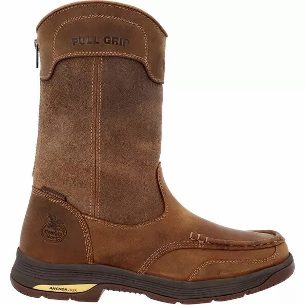 Waterproof Work Shoe Georgia Boot Men's Athens Superlyte Waterproof Wellington Pull-On Boot GB00549