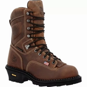 Waterproof Biker Shoes Georgia Boot Men's Made in USA Logger Waterproof Composite Toe Work Boot GB00540